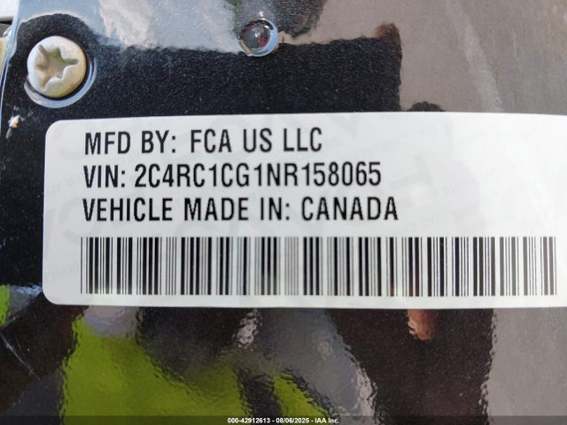 2C4RC1CG1NR158065 Chrysler 2022