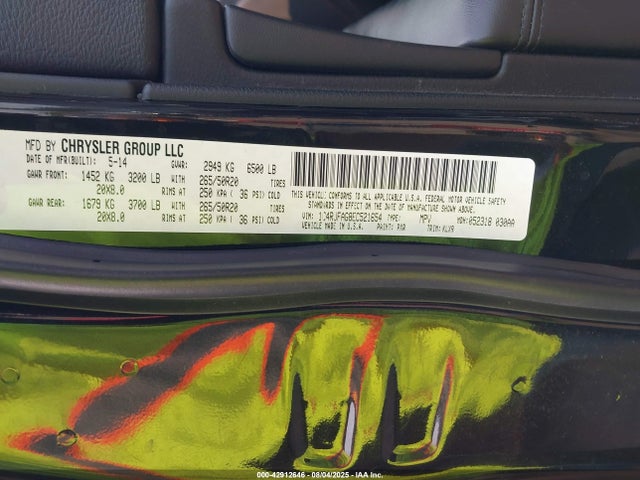 Jeep Grand Cherokee 2014 1C4RJFAG8EC521654 Image 9