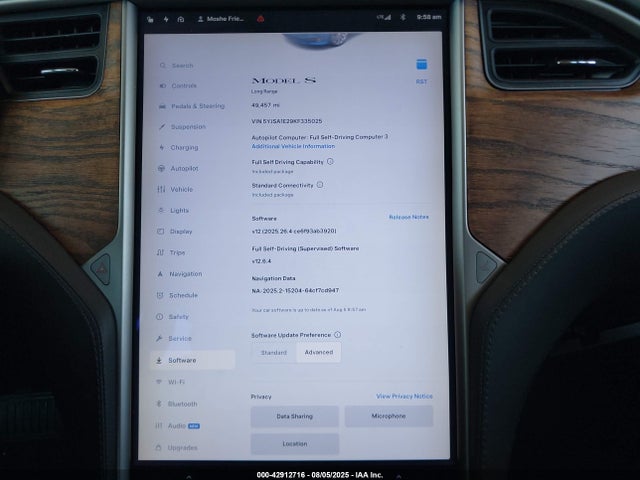 2019 TESLA MODEL S 5YJSA1E29KF335025 Photo 6