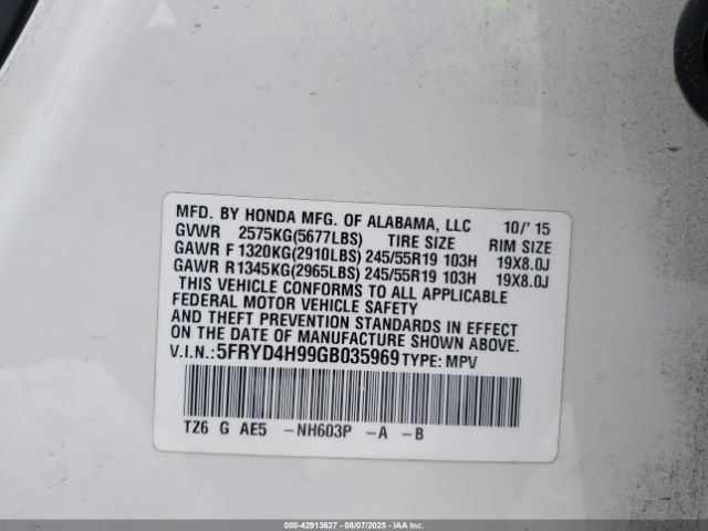 2016 ACURA MDX 5FRYD4H99GB035969 Photo 8