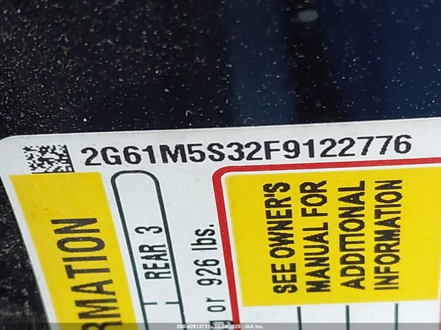 2015 CADILLAC XTS 2G61M5S32F9122776 Photo 8