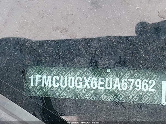 1FMCU0GX6EUA67962 Ford 2014