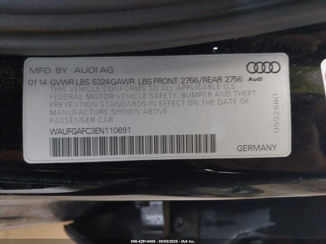 2014 AUDI A6 WAUFGAFC3EN110691 Photo 8