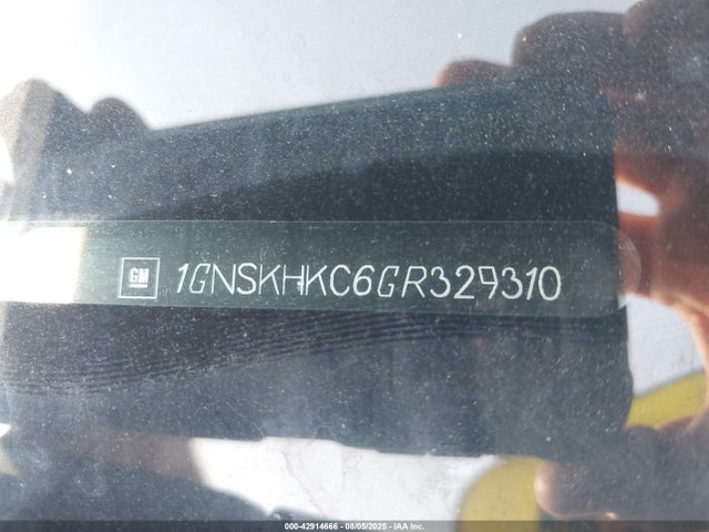 1GNSKHKC6GR329310 Chevrolet l83 - sidi, vvt, afm, e85 max, aluminum