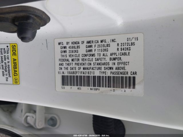 2015 ACURA TLX 19UUB2F71FA016210 Photo 8
