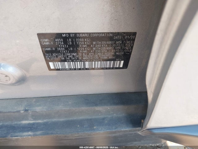 Subaru na, u5 2023 4S4BTADCXP3166475 Image 9