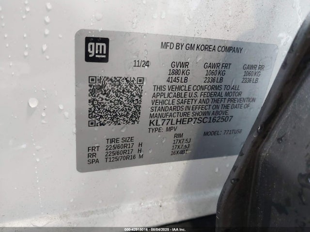 Chevrolet lbp 2025 KL77LHEP7SC162507 Image 9