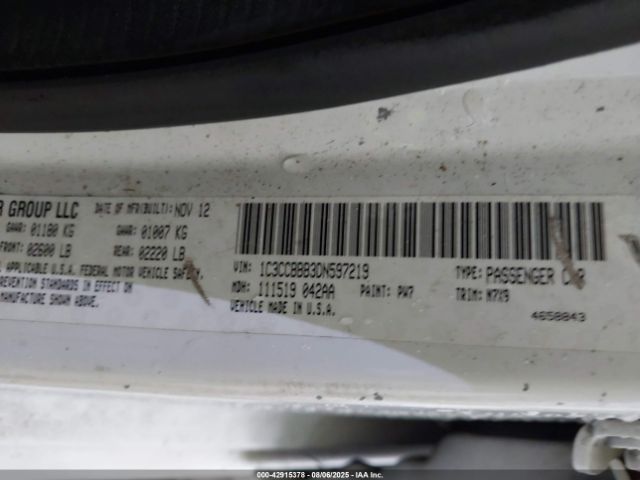 2013 CHRYSLER 200 1C3CCBBB3DN597219 Photo 8