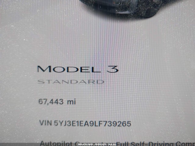 Tesla 2020 2020 5YJ3E1EA9LF739265 Image 16