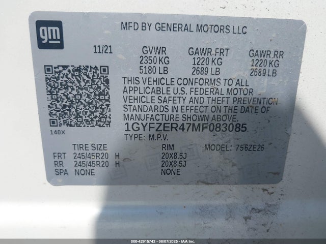 2021 CADILLAC XT4 1GYFZER47MF083085 Photo 8