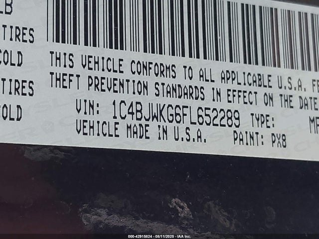 1C4BJWKG6FL652289 Jeep 2015
