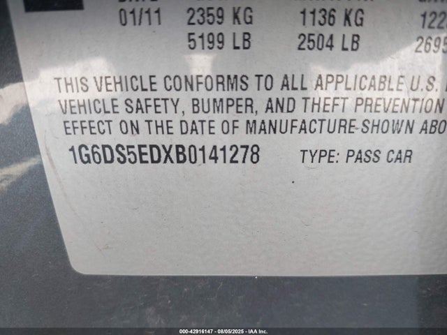 2011 CADILLAC CTS 1G6DS5EDXB0141278 Photo 8