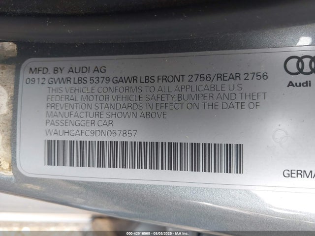 2013 AUDI A6 WAUHGAFC9DN057857 Photo 8