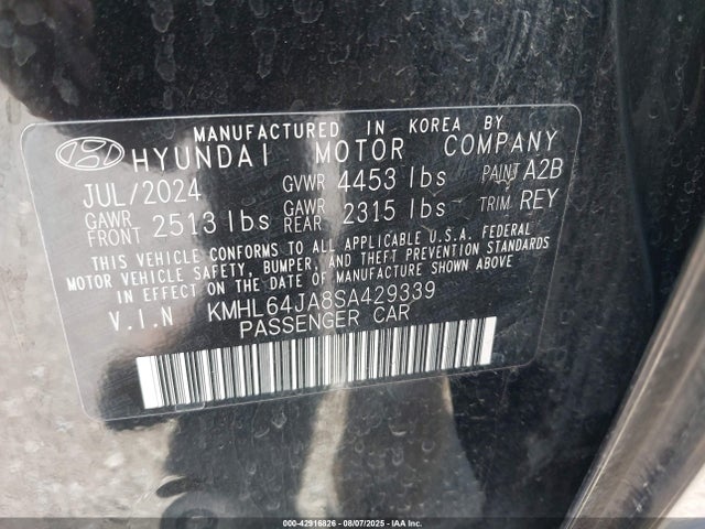 KMHL64JA8SA429339 Hyundai gdi theta iii