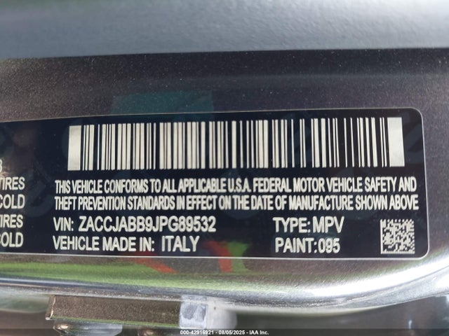 ZACCJABB9JPG89532 Jeep 2018