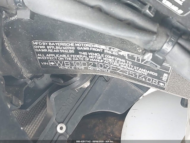 2015 BMW S 1000 WB10D2109FZ351408 Photo 9