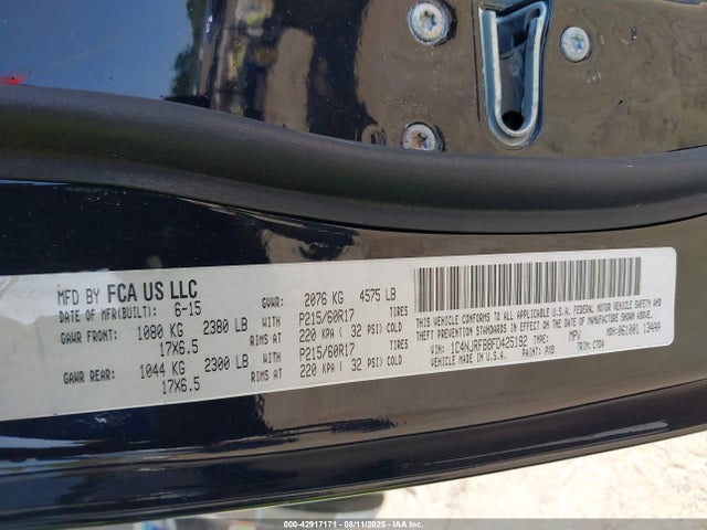 1C4NJRFB8FD425192 Jeep 2015