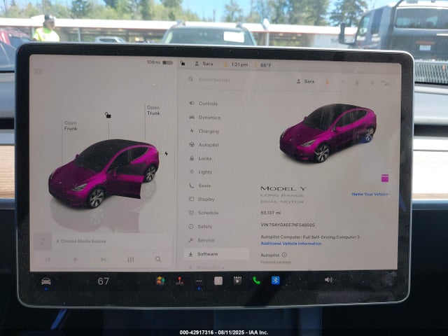 2022 TESLA MODEL Y 7SAYGAEE7NF548565 Photo 6