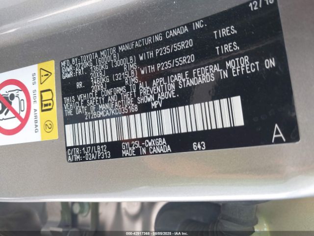 2019 LEXUS RX 450H 2T2BGMCA7KC035168 Photo 8