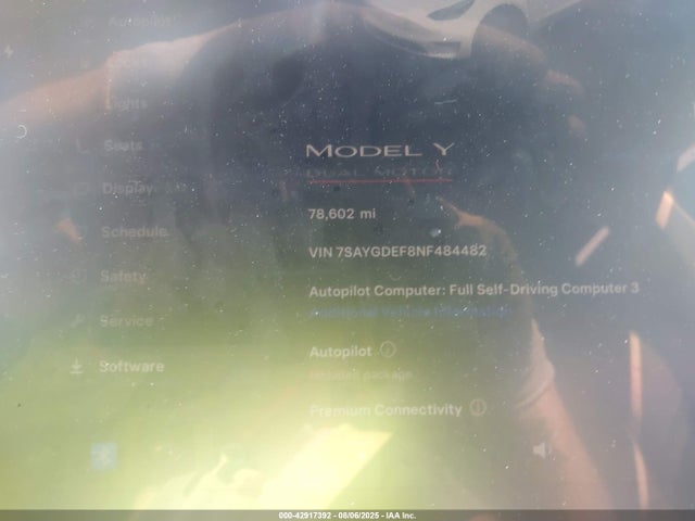 2022 TESLA MODEL Y 7SAYGDEF8NF484482 Photo 6