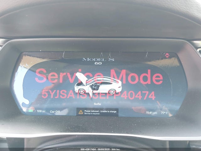 2014 TESLA MODEL S 5YJSA1S13EFP40474 Photo 6