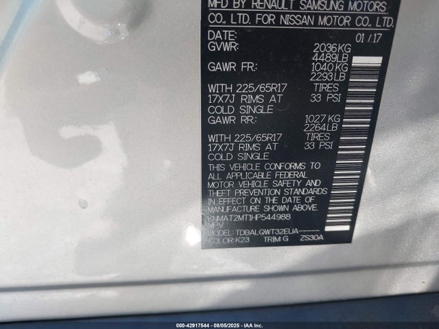 Nissan 2017 2017 KNMAT2MT1HP544988 Image 9
