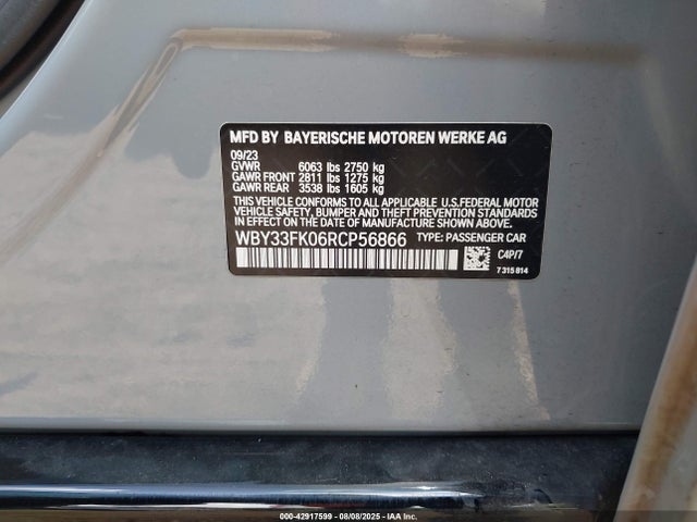 BMW i5 2024 WBY33FK06RCP56866 Image 9