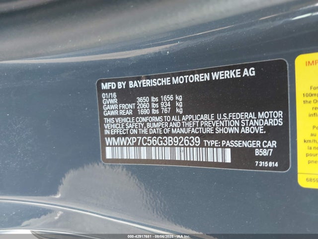 2016 MINI HARDTOP WMWXP7C56G3B92639 Photo 8