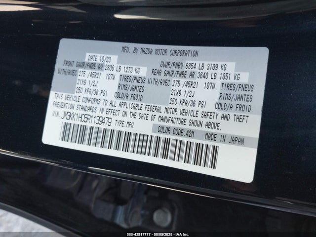JM3KK1HC5R1139479 Mazda h3