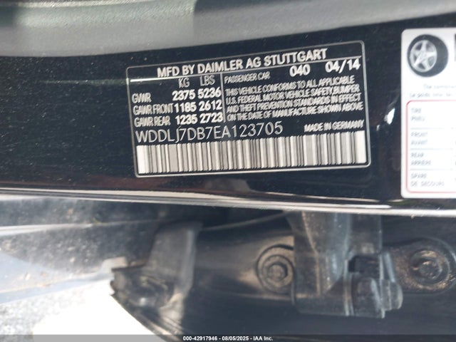 Mercedes-Benz Cls-Class 2014 WDDLJ7DB7EA123705 Image 9