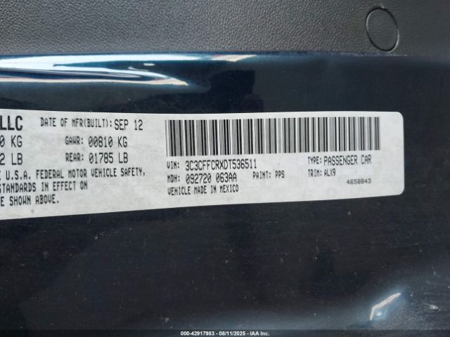 2013 FIAT 500 3C3CFFCRXDT536511 Photo 8