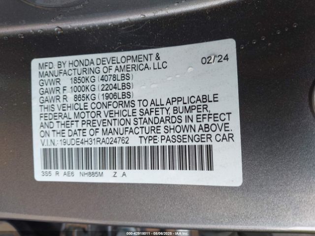 2024 ACURA INTEGRA 19UDE4H31RA024762 Photo 8