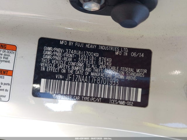 Scion 2000cc na 2015 JF1ZNAA17F8701933 Image 9