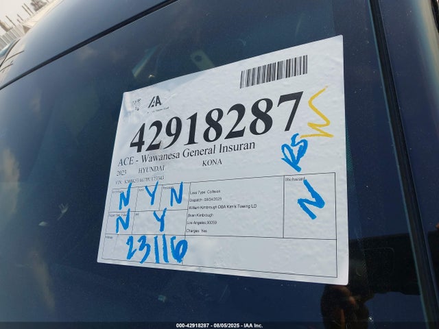 KM8K53AG7PU173343 Hyundai 2023