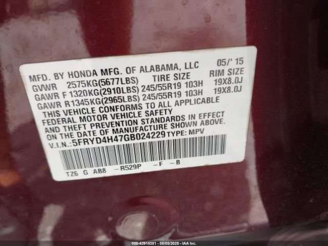 2016 ACURA MDX 5FRYD4H47GB024229 Photo 8