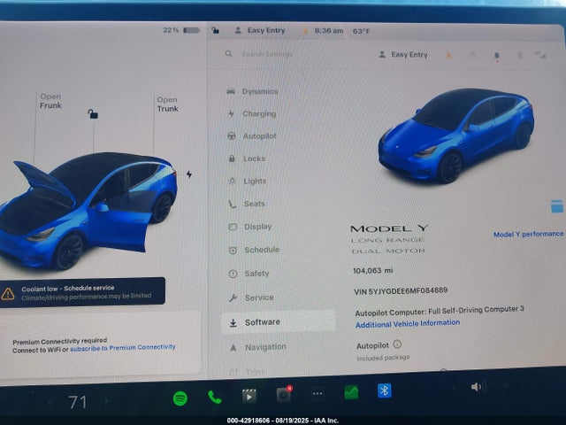 5YJYGDEE6MF084889 Tesla Model Y