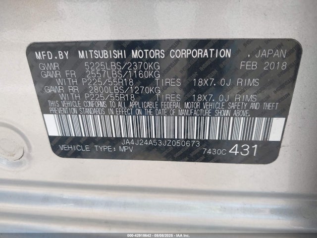JA4J24A53JZ050673 Mitsubishi s61 - y61