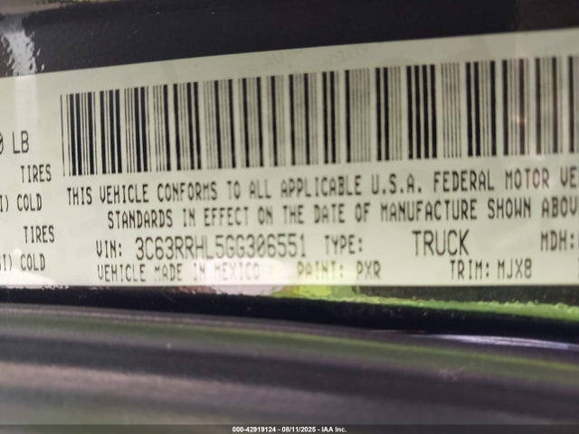 RAM 2016 2016 3C63RRHL5GG306551 Image 8