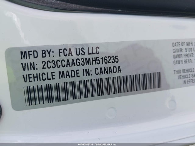 2C3CCAAG3MH516235 Chrysler 300