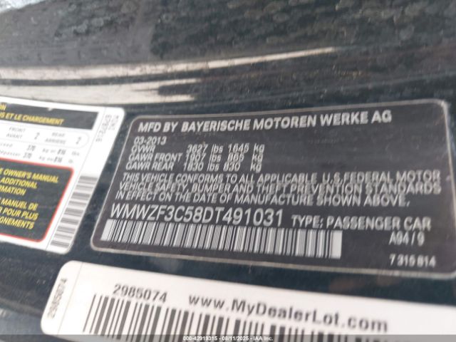 2013 MINI CLUBMAN WMWZF3C58DT491031 Photo 8