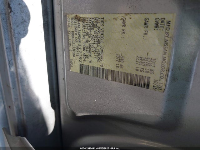1N4AL3AP0HN317192 Nissan Altima