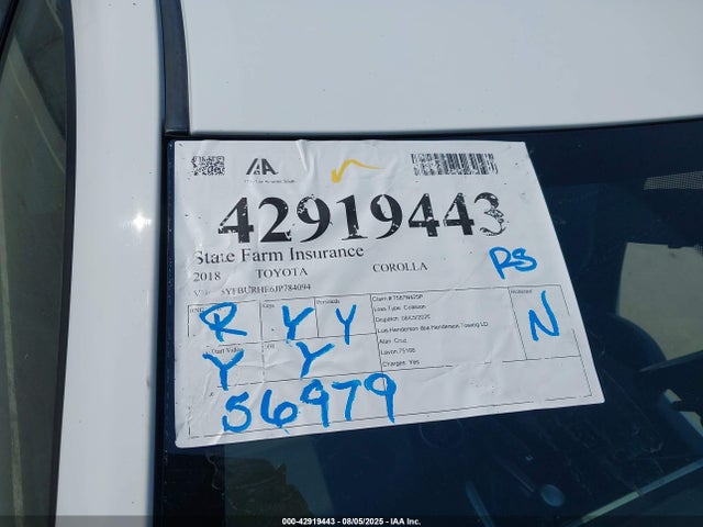 Toyota 2zr-fe 2018 5YFBURHE6JP784094 Image 18