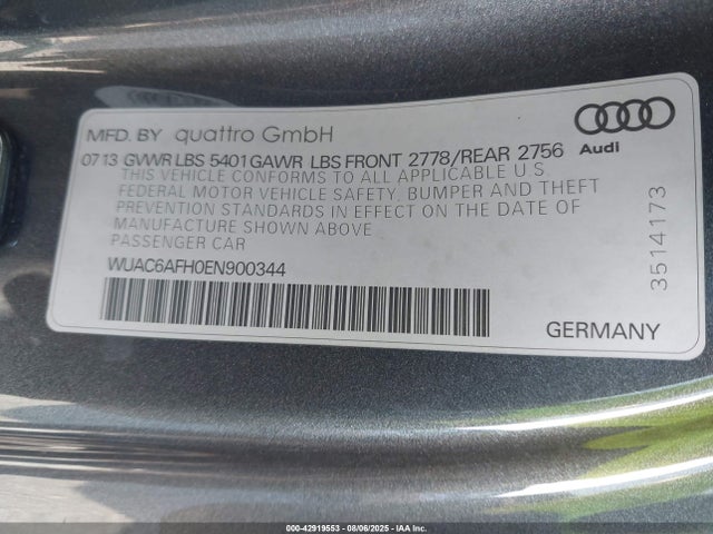 2014 AUDI RS 5 WUAC6AFH0EN900344 Photo 8
