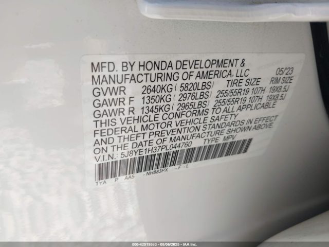 2023 ACURA MDX 5J8YE1H37PL044760 Photo 8