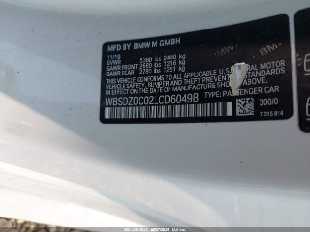 2020 BMW M8 WBSDZ0C02LCD60498 Photo 8