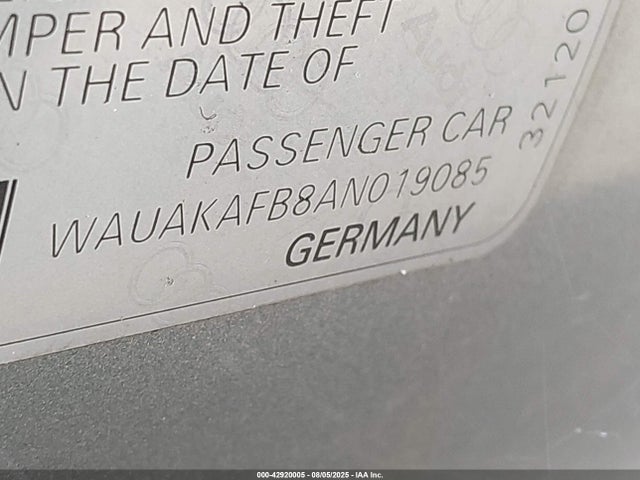 2010 AUDI A6 WAUAKAFB8AN019085 Photo 8
