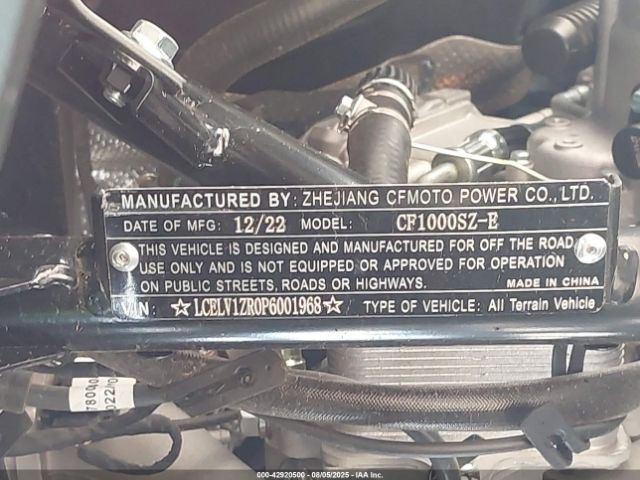 2023 CF MOTO ZFORCE LCELV1ZR0P6001968 Photo 9