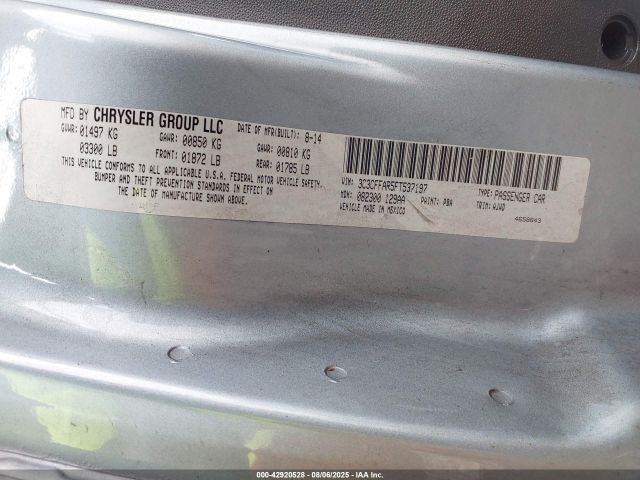 2015 FIAT 500 3C3CFFAR5FT537197 Photo 8