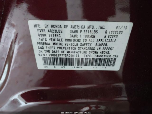 2016 ACURA ILX 19UDE2F77GA000196 Photo 8