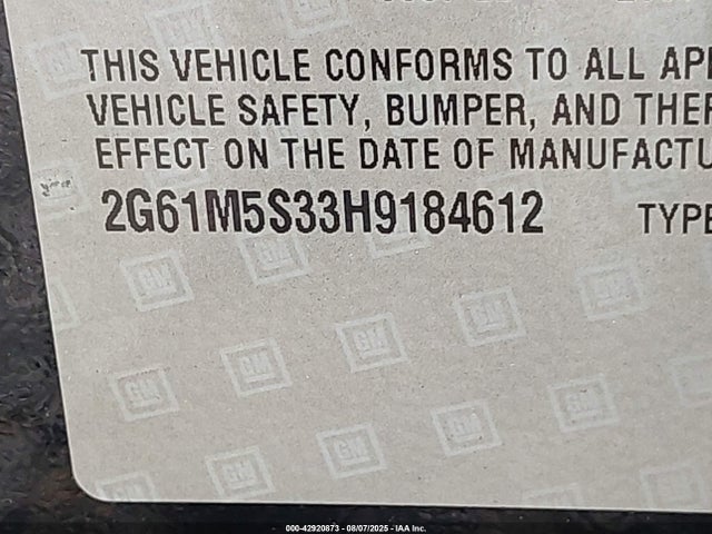 2017 CADILLAC XTS 2G61M5S33H9184612 Photo 8